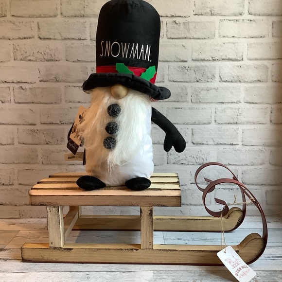 Distressed Wood & Metal Sleigh Decor Only - Picture 3 of 5